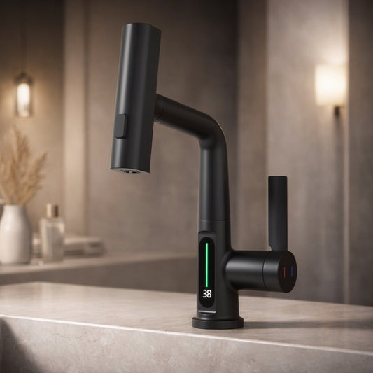 Retractable Kitchen Faucet with 5 Spray Modes – Flexible Tap