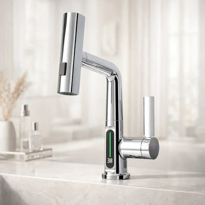 Retractable Kitchen Faucet with 5 Spray Modes – Flexible Tap