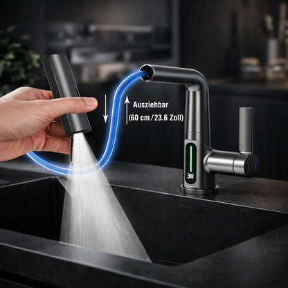 Retractable Kitchen Faucet with 5 Spray Modes – Flexible Tap