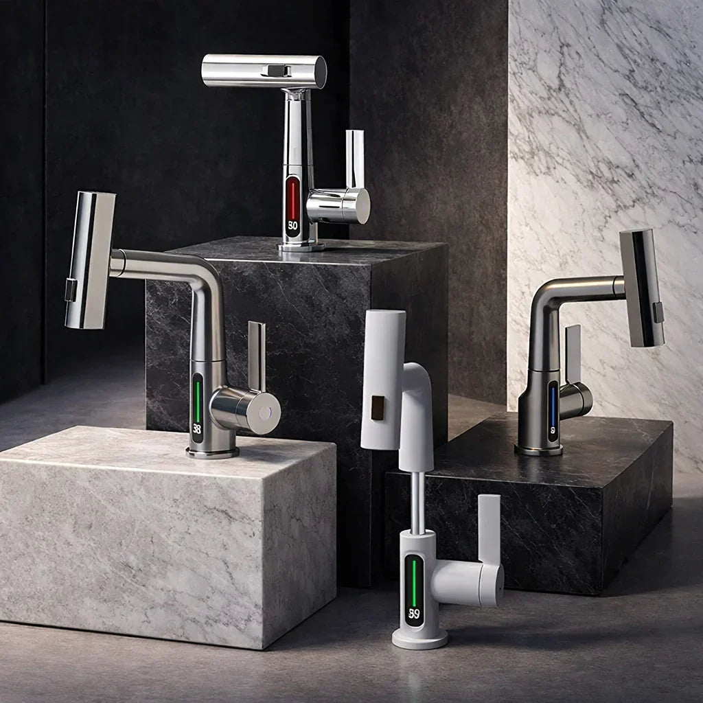 Retractable Kitchen Faucet with 5 Spray Modes – Flexible Tap