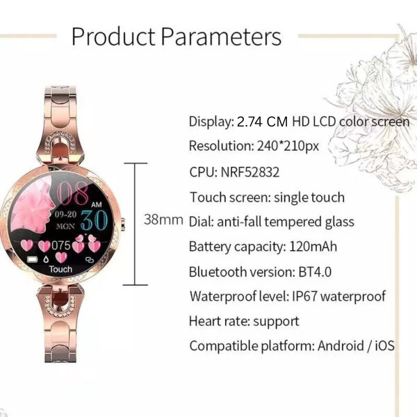 Waterproof Smartwatch for Fitness Tracking - AquaFit Model