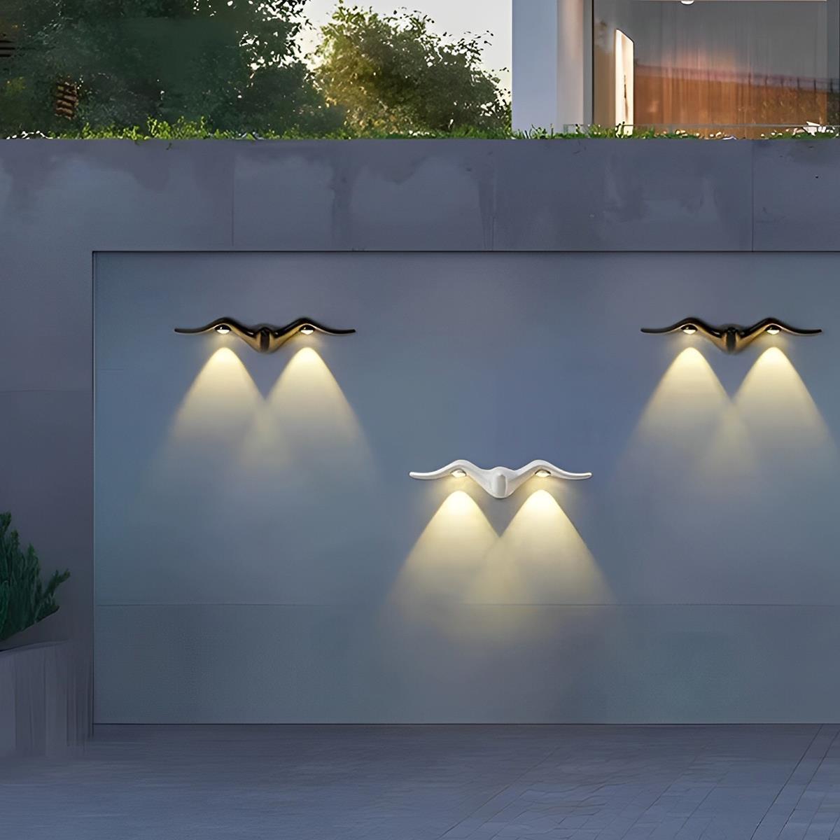 LED Wall Light for Outdoors | Design Featuring Animal Silhouette