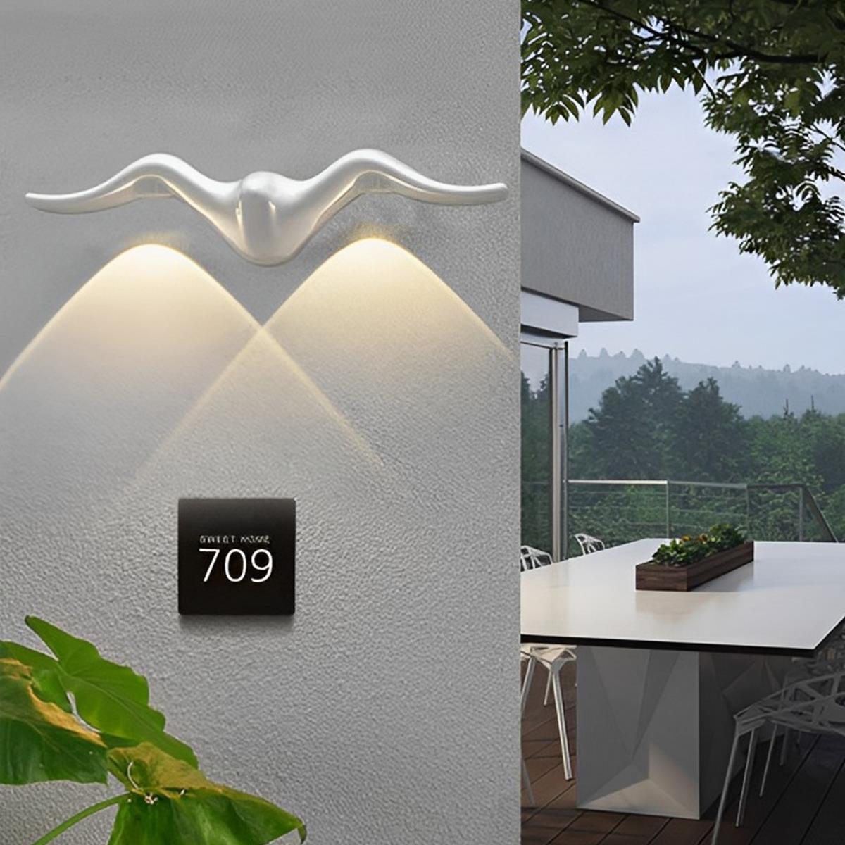 LED Wall Light for Outdoors | Design Featuring Animal Silhouette