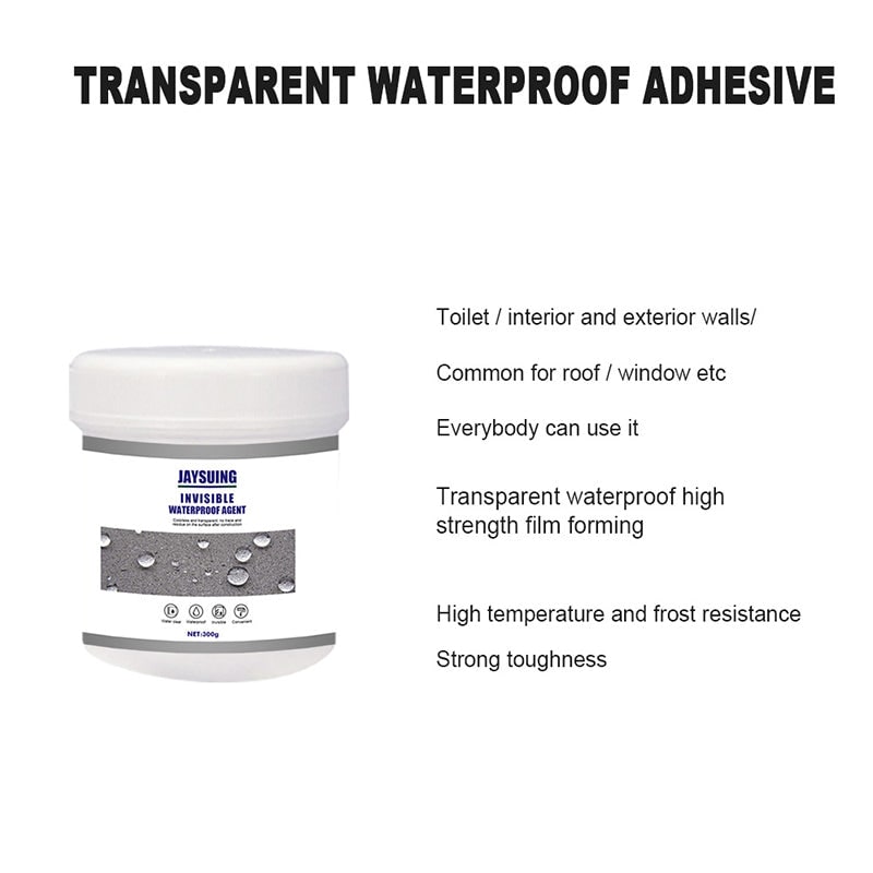 ClearGuard Waterproof Sealant with Precision Application Brush