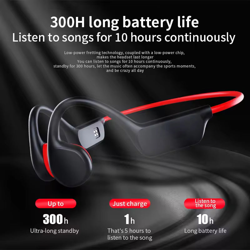 IPX8 Waterproof Bone Conduction Earbuds for Swimming with 64GB Storage