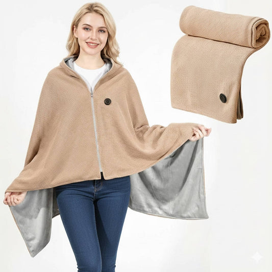 Smart Heated Comfort Wrap with USB Power and 8 Warmth Zones