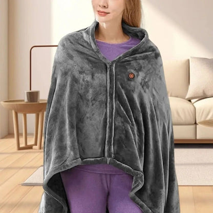 CozyTech Portable Heated Blanket with Remote Control - Queen Size