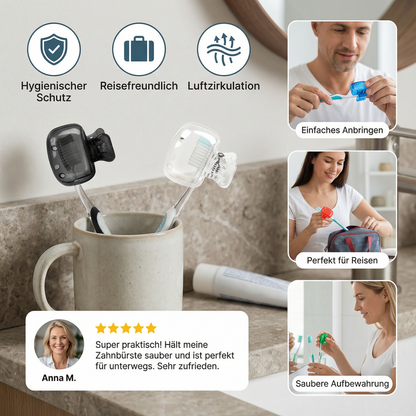 Set of 3 Toothbrush Covers