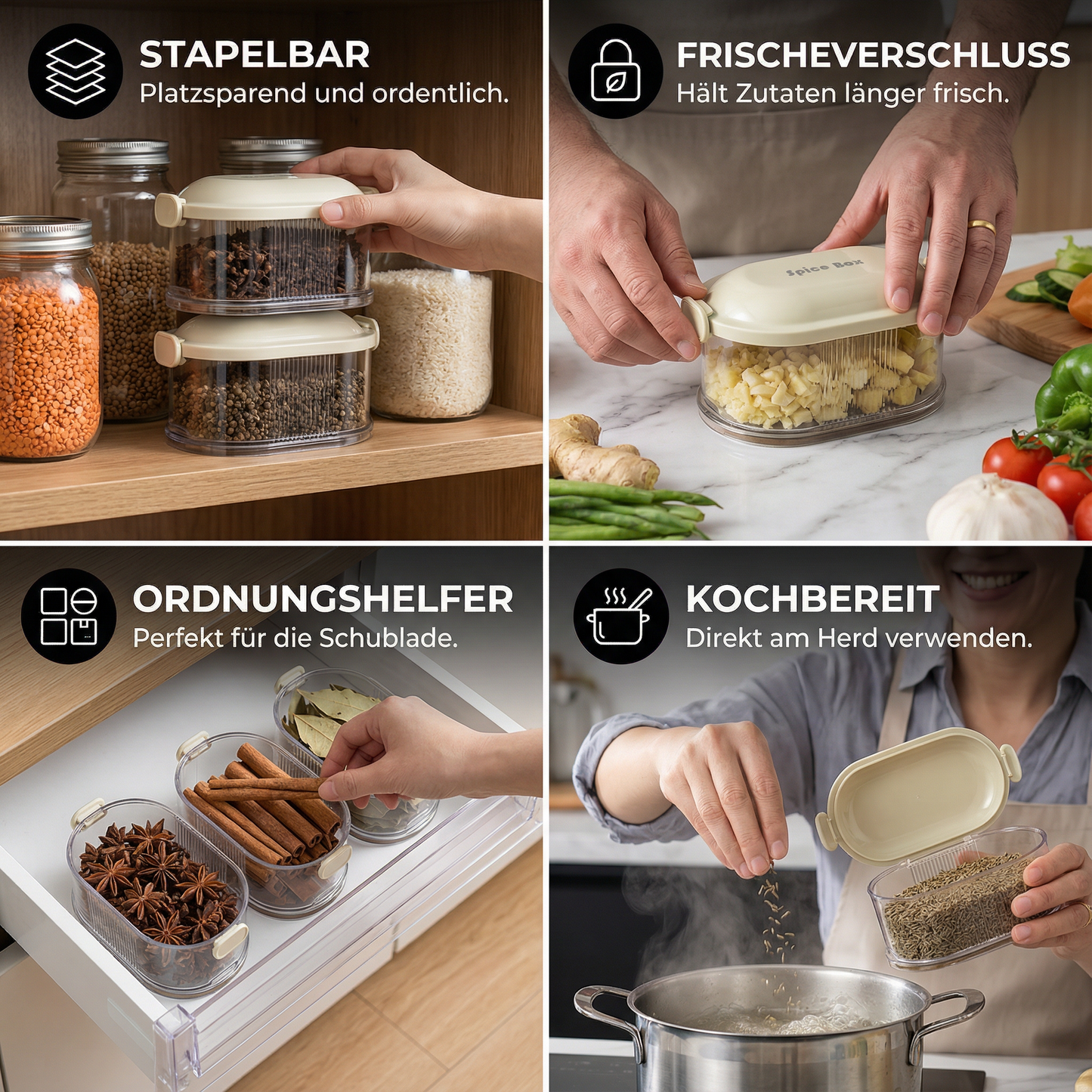 Convenient Spice Storage Boxes