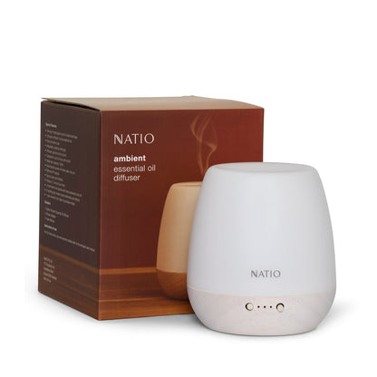 Essential Oil Diffuser | Ultrasonic Glass and Wood Aroma Unit with Soft Glow
