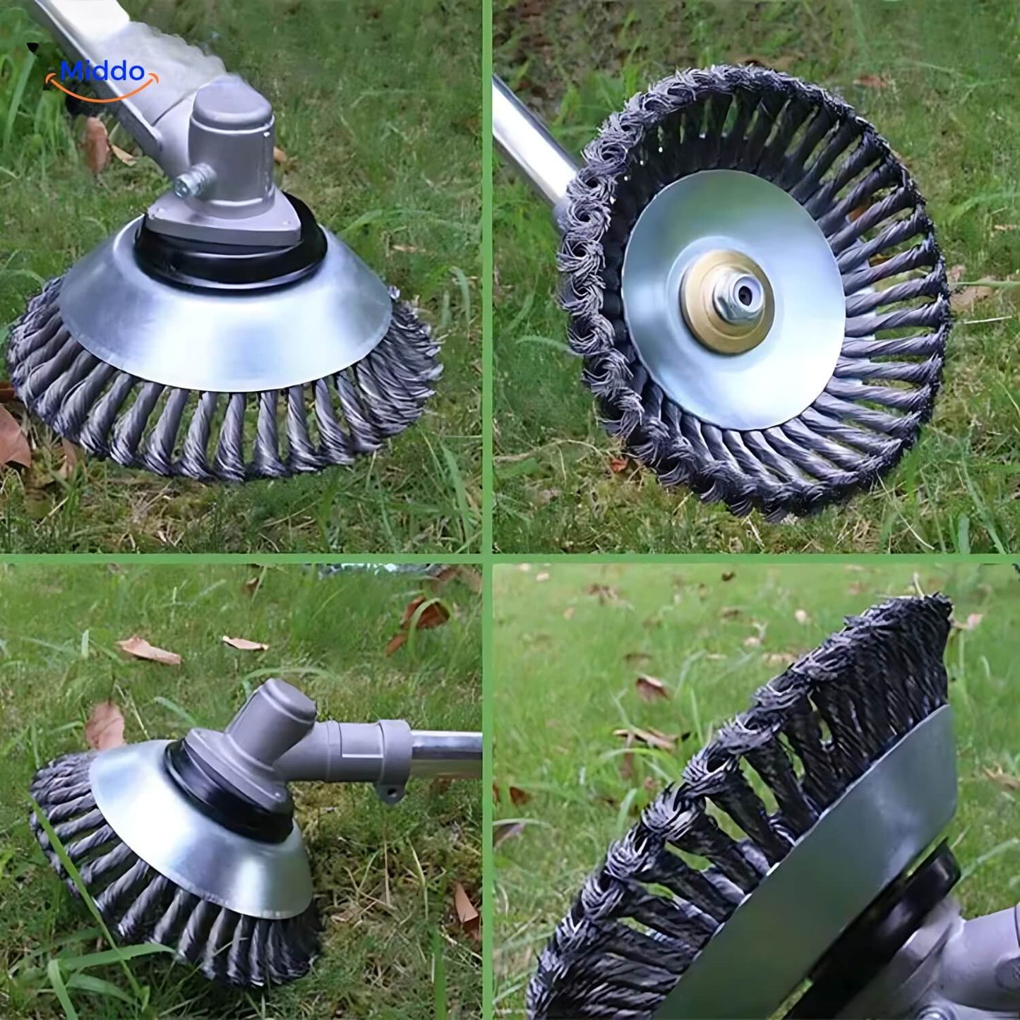 Seamless Weed Brush for Effortless Lawn and Garden Maintenance