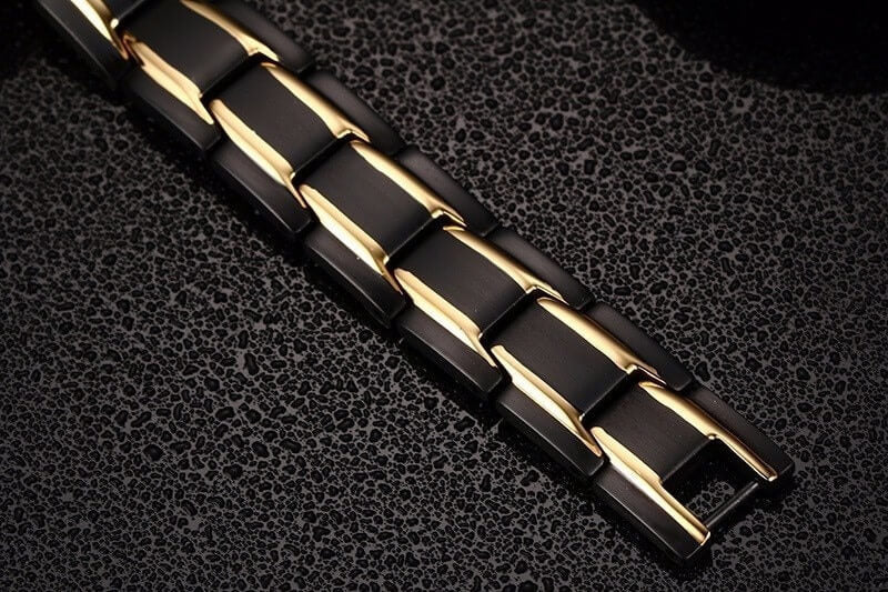 Magnetic Health Bracelet in Stainless Steel with Energy Magnets