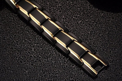 Magnetic Health Bracelet in Stainless Steel with Energy Magnets