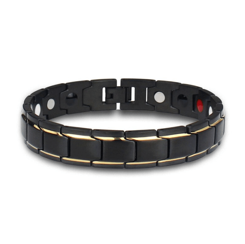 Magnetic Health Bracelet in Stainless Steel with Energy Magnets