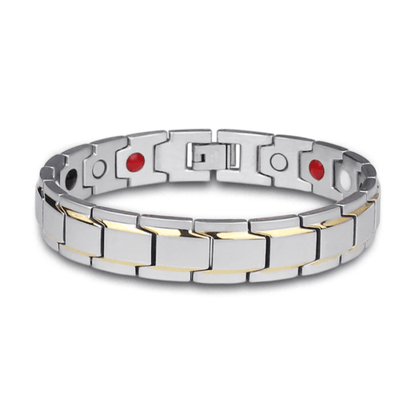Magnetic Health Bracelet in Stainless Steel with Energy Magnets