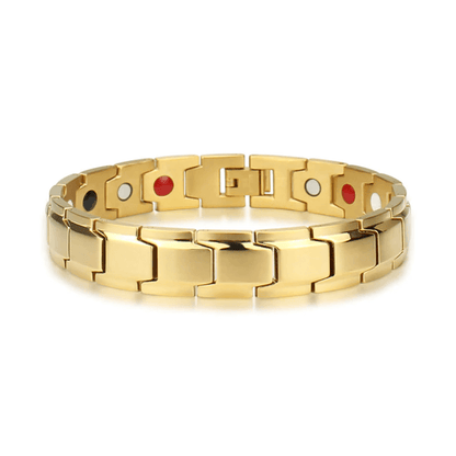Magnetic Health Bracelet in Stainless Steel with Energy Magnets