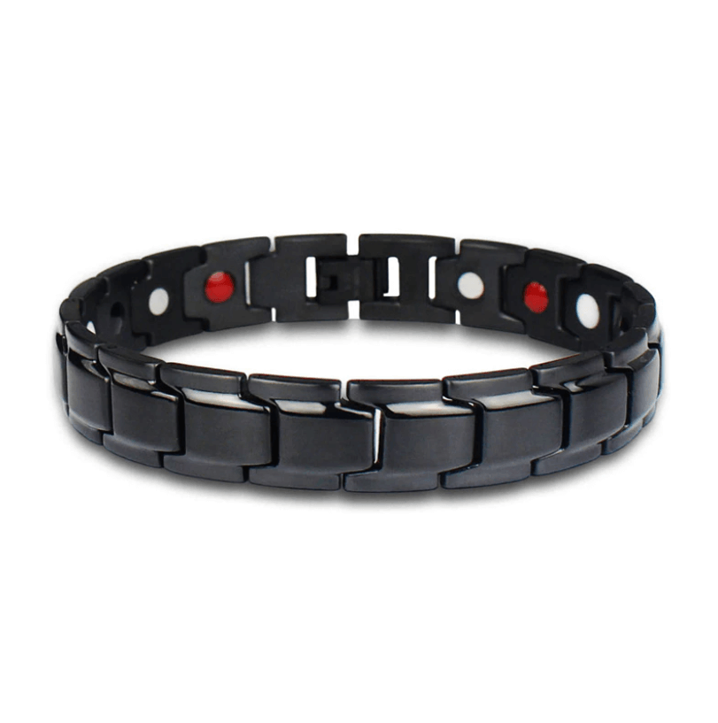 Magnetic Health Bracelet in Stainless Steel with Energy Magnets