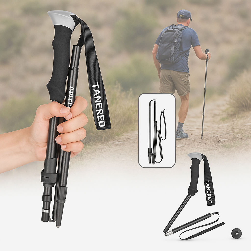 Ultra-Lightweight Adjustable Trekking Poles for Hiking