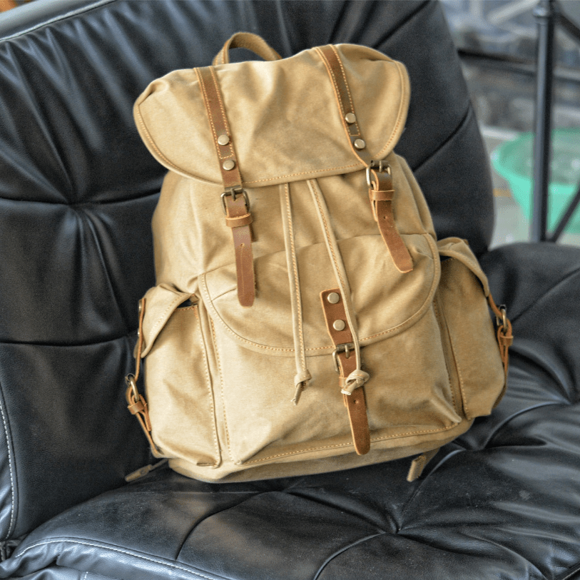 Rugged Military Canvas Backpack – Durable and Dependable Rucksack