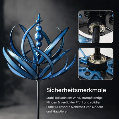 Charming Lotus Weathervane | Elegant Outdoor Decor