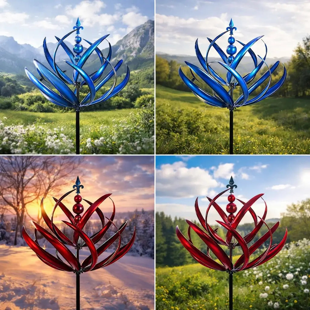 Charming Lotus Weathervane | Elegant Outdoor Decor