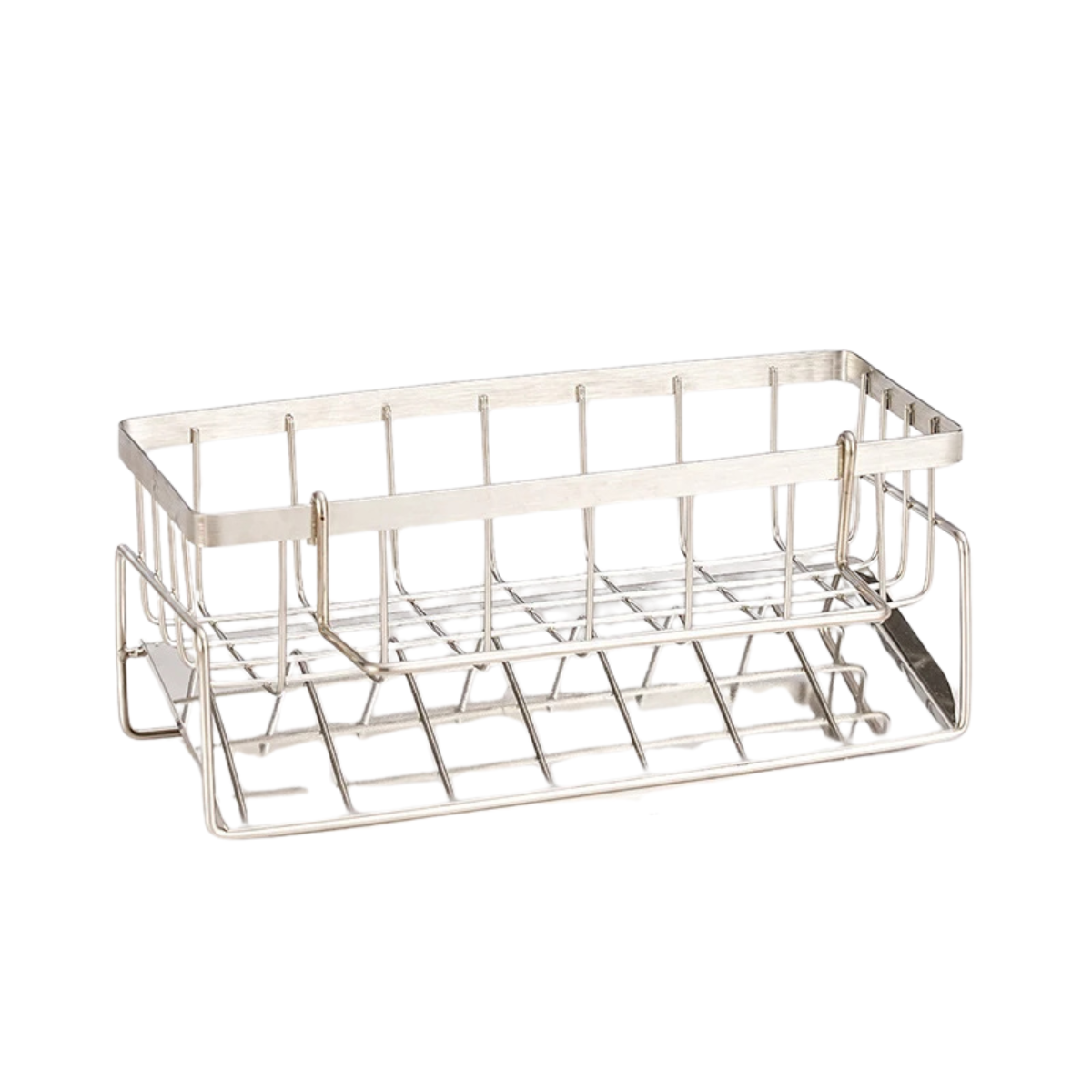 Faucet-Mounted Sponge Holder - Stainless Steel Sink Rack