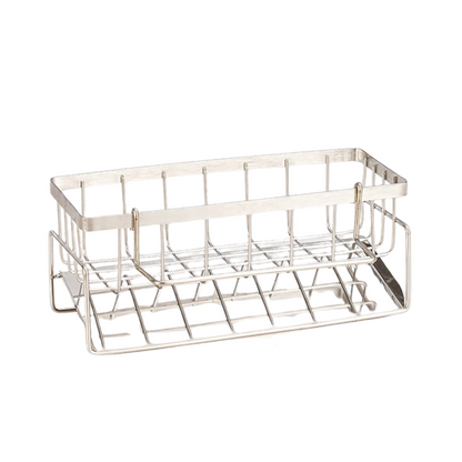 Faucet-Mounted Sponge Holder - Stainless Steel Sink Rack