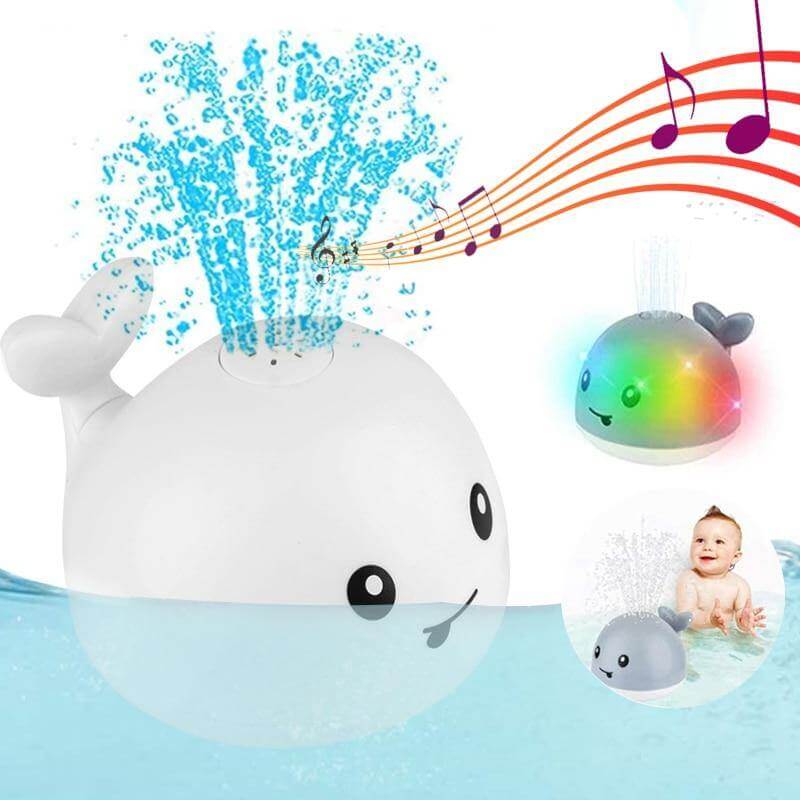 Water Sprinkler Whale Bath Toy
