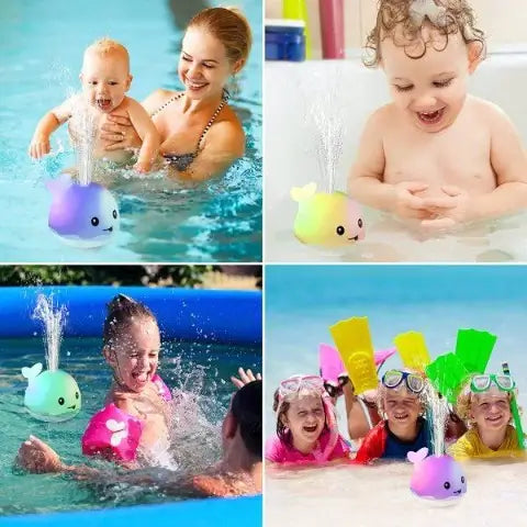 Water Sprinkler Whale Bath Toy