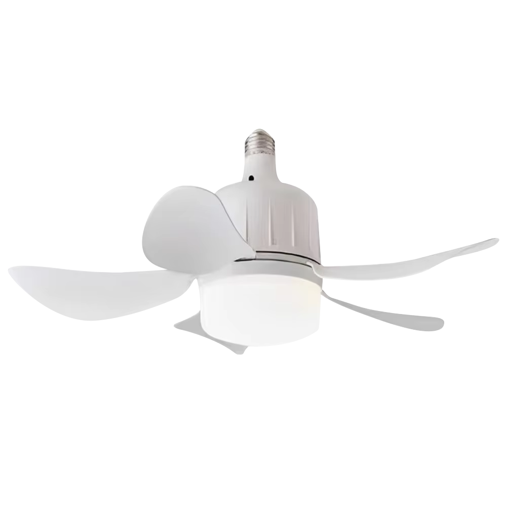 LED Light and Ceiling Fan Combo with Screw-In Design