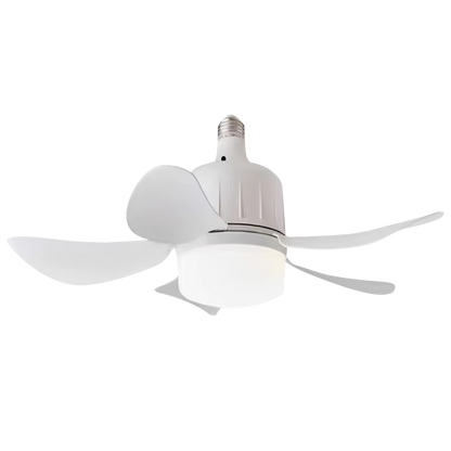 LED Light and Ceiling Fan Combo with Screw-In Design