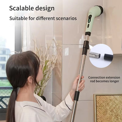 Electric Power Scrubber with Spinning Brush