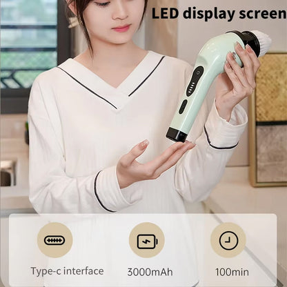 Electric Power Scrubber with Spinning Brush