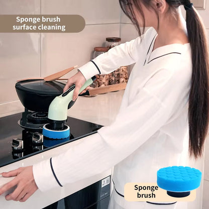 Electric Power Scrubber with Spinning Brush