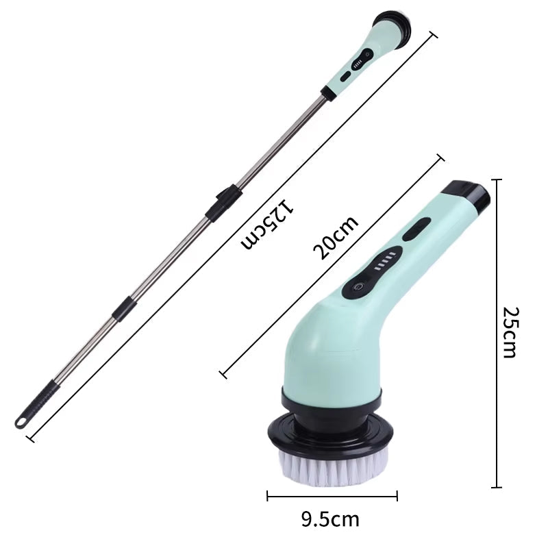 Electric Power Scrubber with Spinning Brush