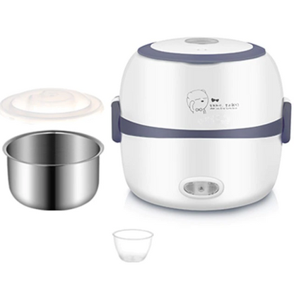 Electric Lunch Box with Steamer – 1L Capacity, 200W Power