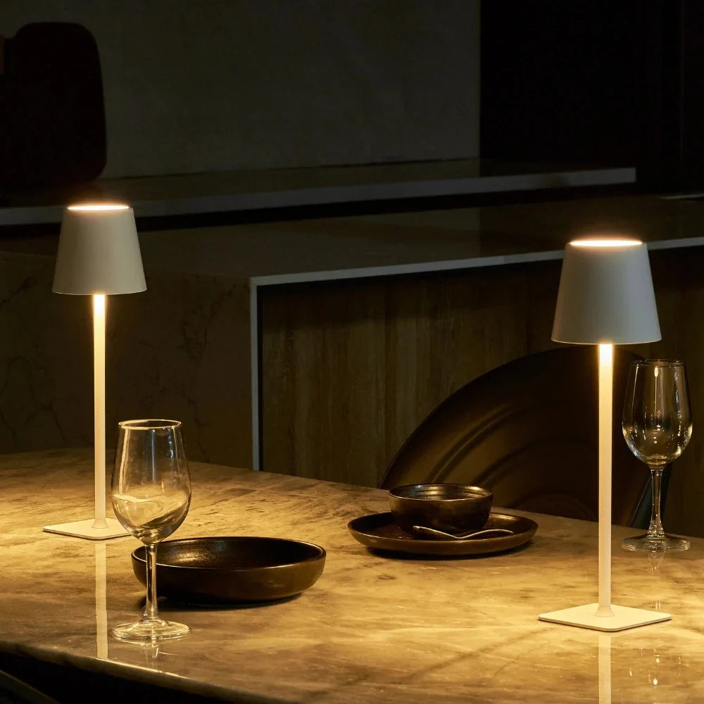 Touch-Controlled Tall LED Table Lamp with Dimmable Feature – Modern Design