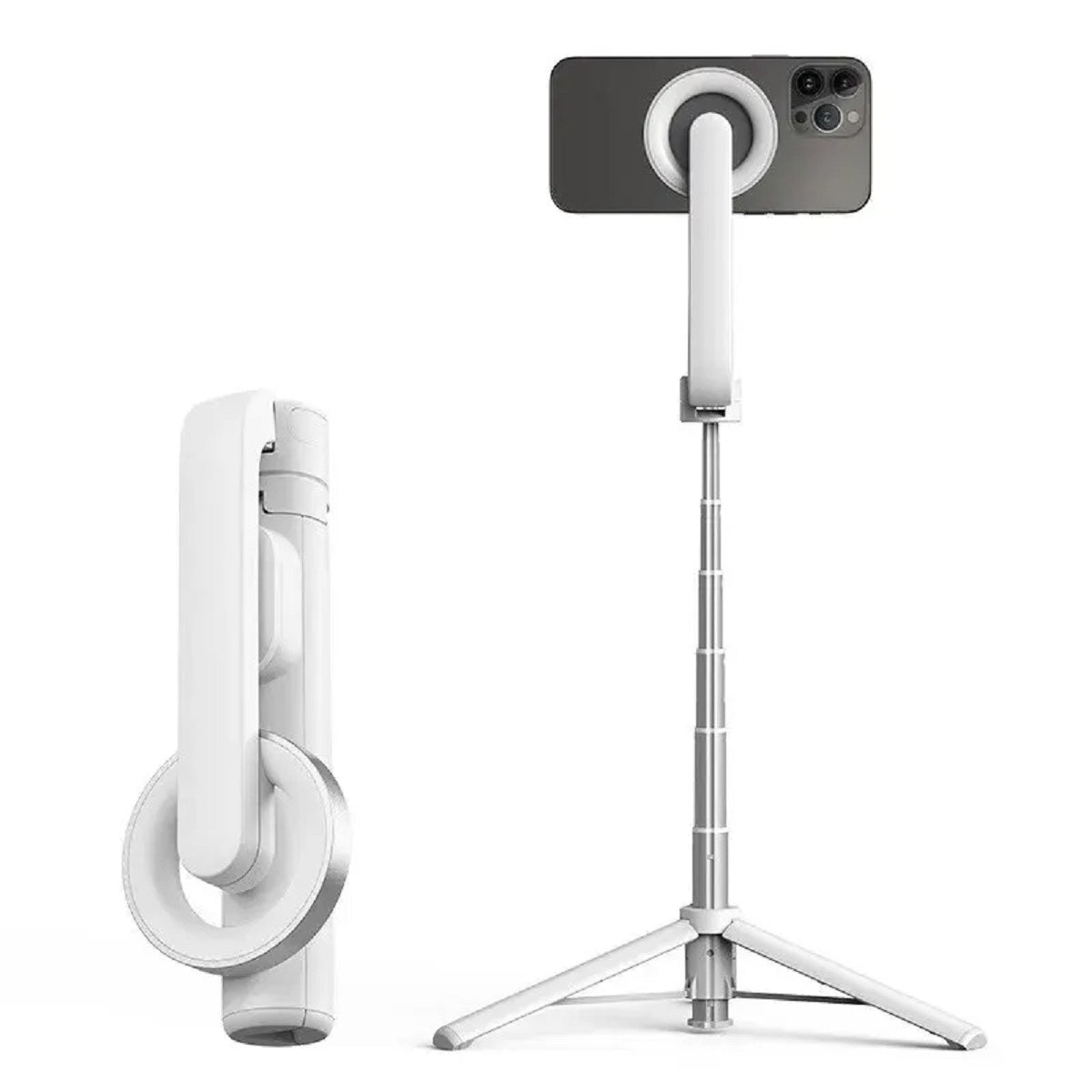 Bluetooth Selfie Stick and Magnetic Stabilizer for Mobile Phone Stand