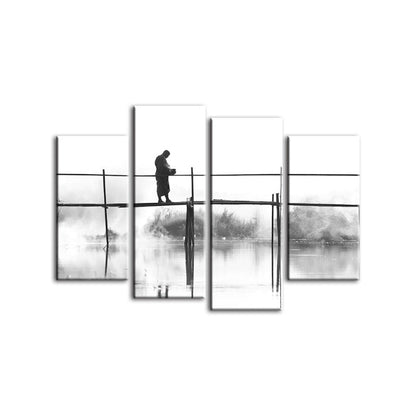 Tranquil Waterscape - Four-Piece Canvas Art Set