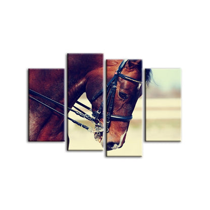 Tranquil Equine Essence - 4-Piece Canvas Art Set
