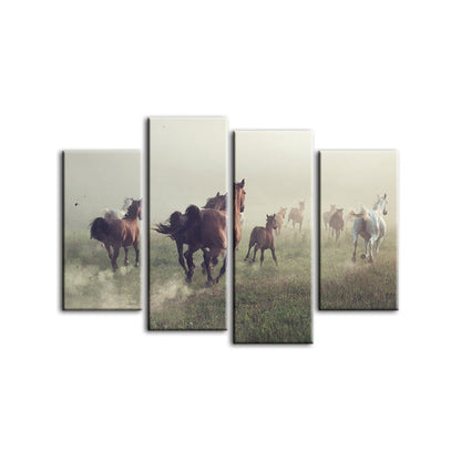 Majestic Equine Canvas Art Set - 4 Piece Collection