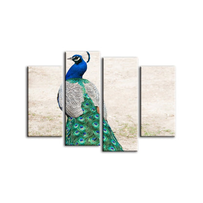 Elegant Peacock Canvas Art Set - Tranquil Home Decor