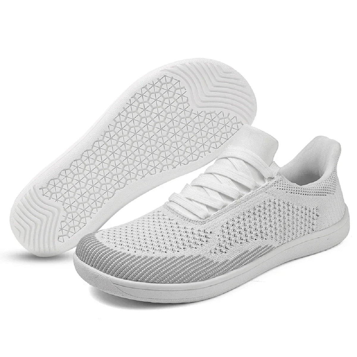 Lightweight Sneakers for Barefoot Experience - Breathable Wide-Toe Design