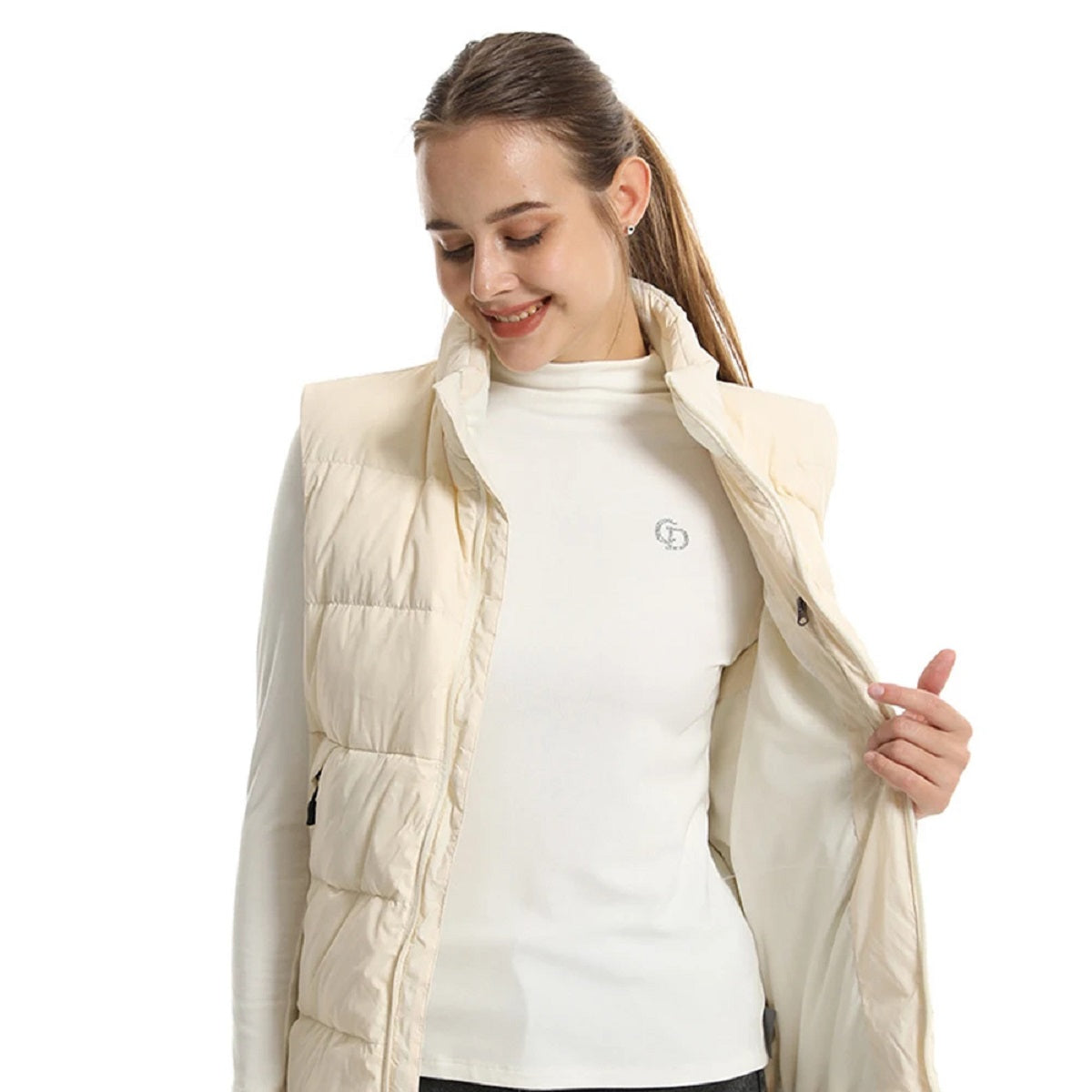 Electric Winter Jacket - Unisex Down Vest with 15 Heated Zones
