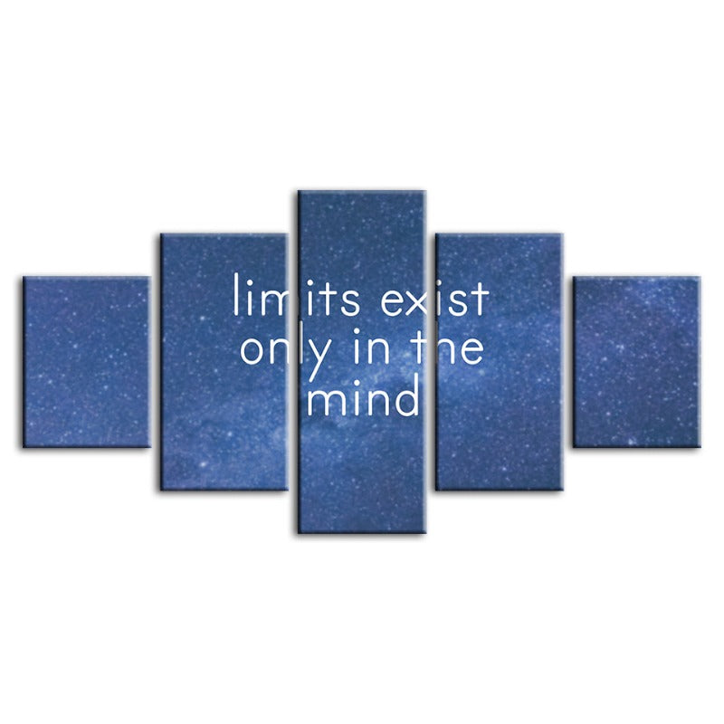 Inspiring Galaxy-Themed 5-Piece Canvas Art Set