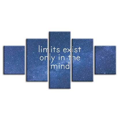 Inspiring Galaxy-Themed 5-Piece Canvas Art Set
