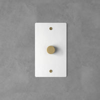 White with Brass