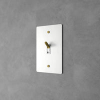 White with Brass