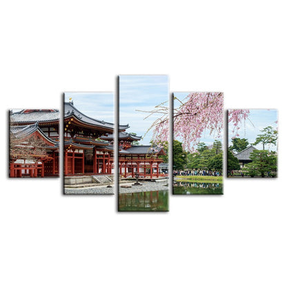 5-Piece Blossom Charm - Canvas Art Set for Your Home