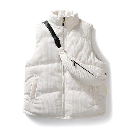 Men's Casual Sleeveless Vest Jacket - Versatile Warm Waistcoat